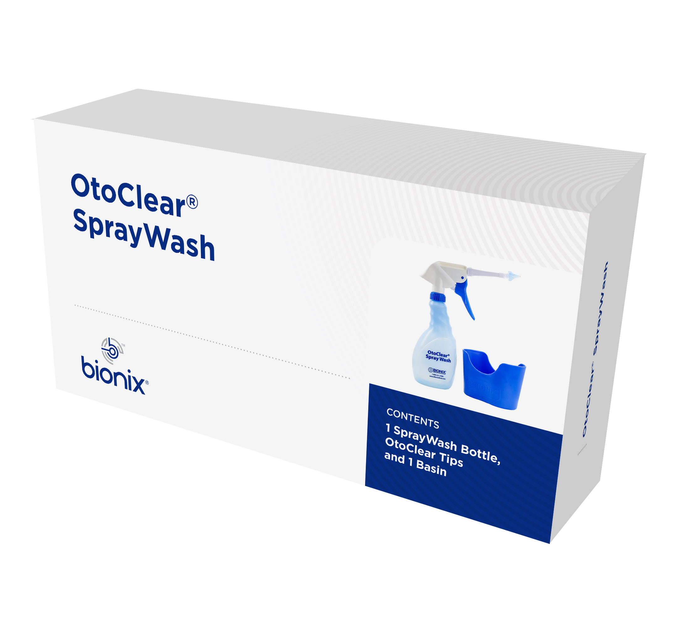 System Ear Wash OtoClear® Disposable Tip Blue / White by Bionix-USA  ID 7290